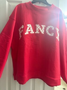 Fancy Red Crewneck Sweatshirt